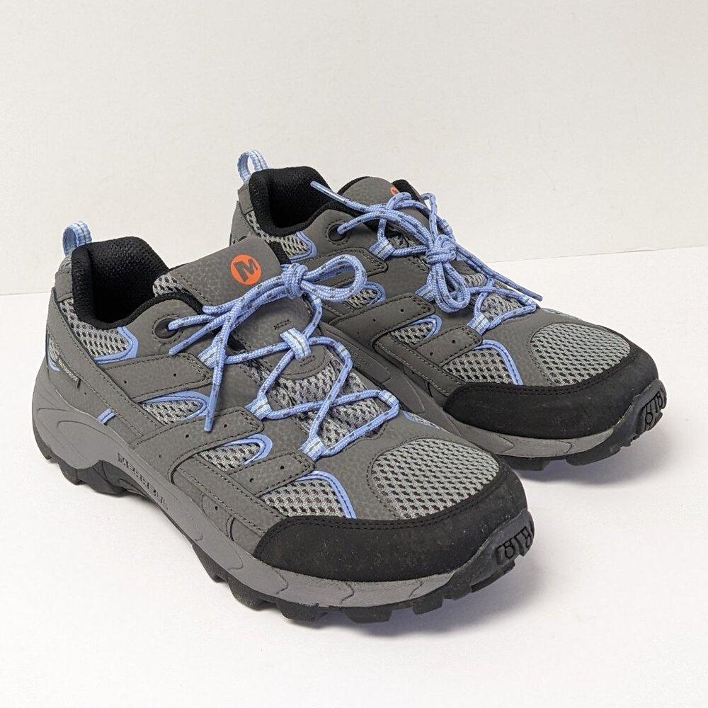 Merrell Kids Gray and Light Blue Trail Sneakers